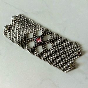 Mesh Bracelet Wide cuff Chunky Bracelet NEW NO TAGS